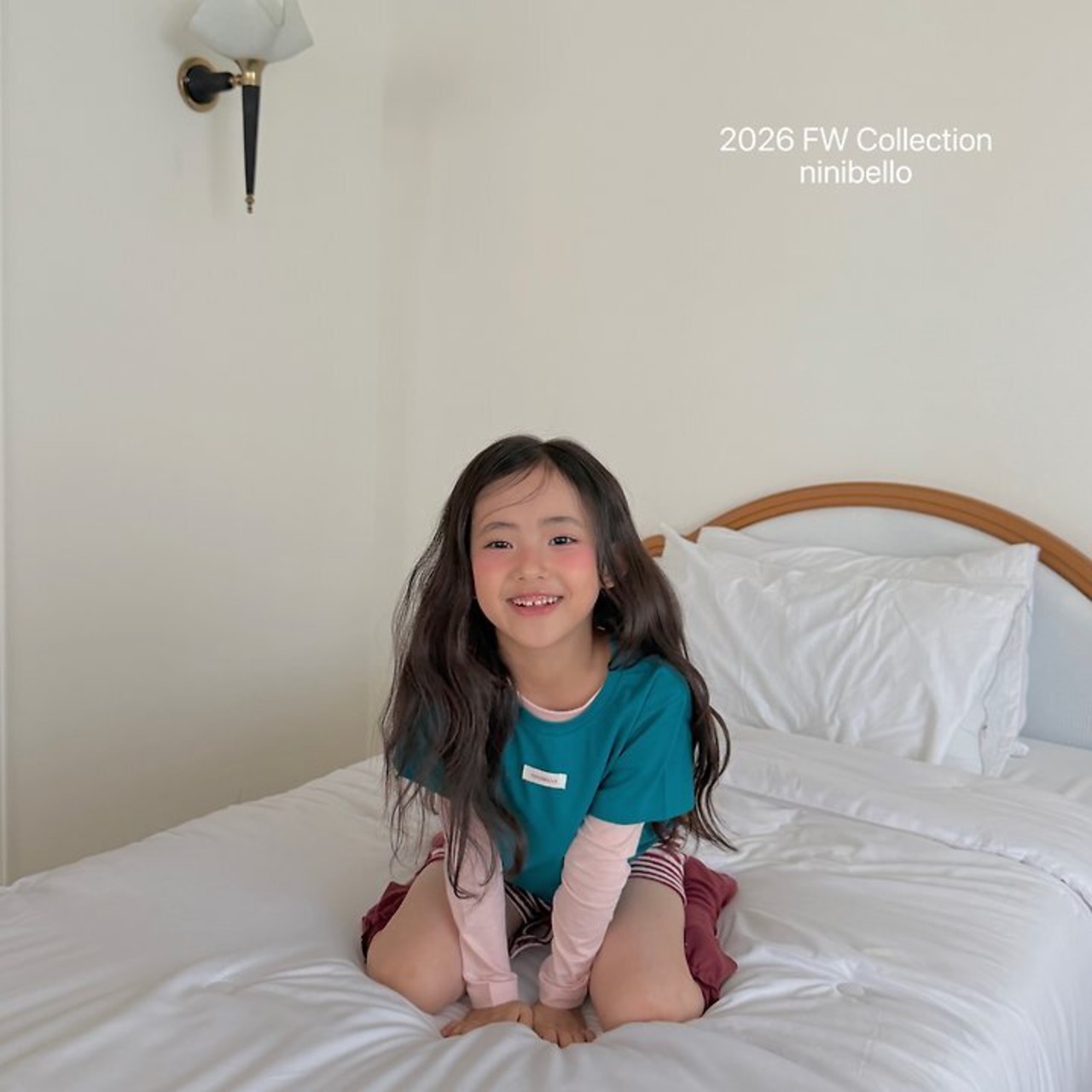 韓国子供服 / ninibello / Layered T-shirt Set / 長袖Ｔシャツ *XS~XXL*