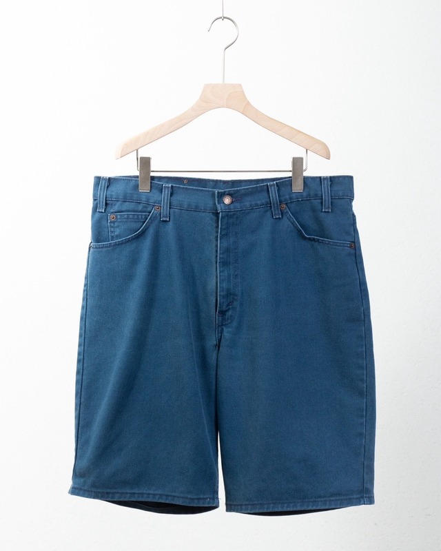 "Levi's 550" color denim baggy shorts / Made In USA / W36 L00