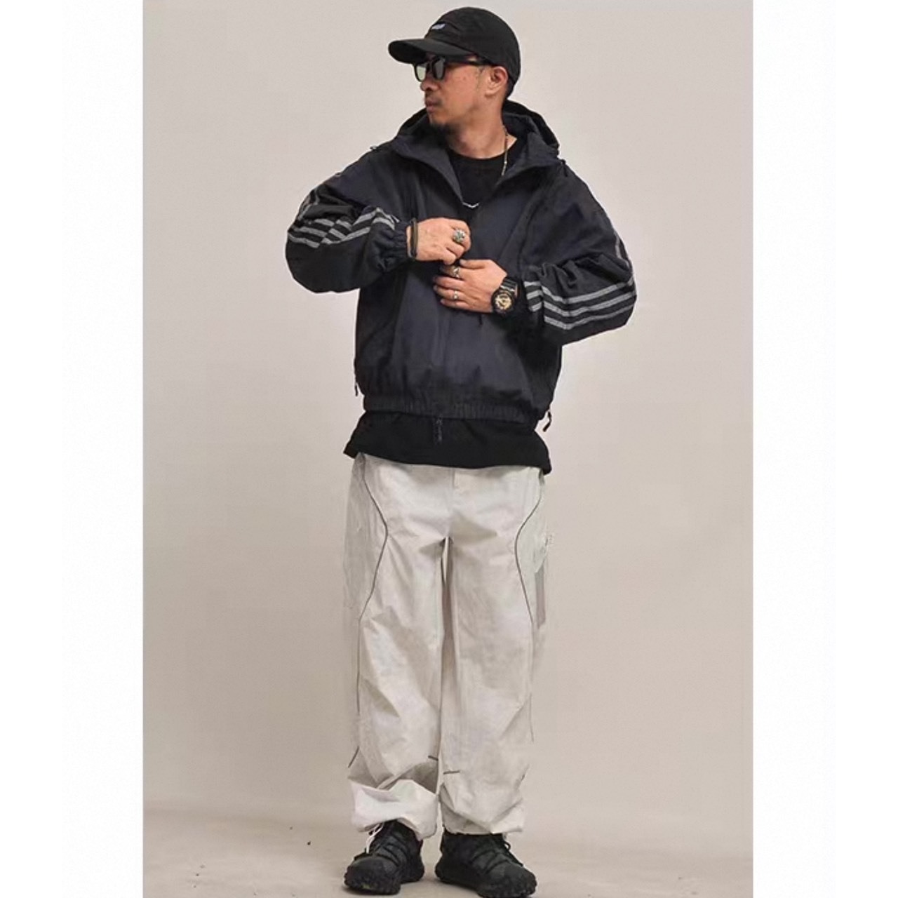 3-line track windbreaker 1156 - 3