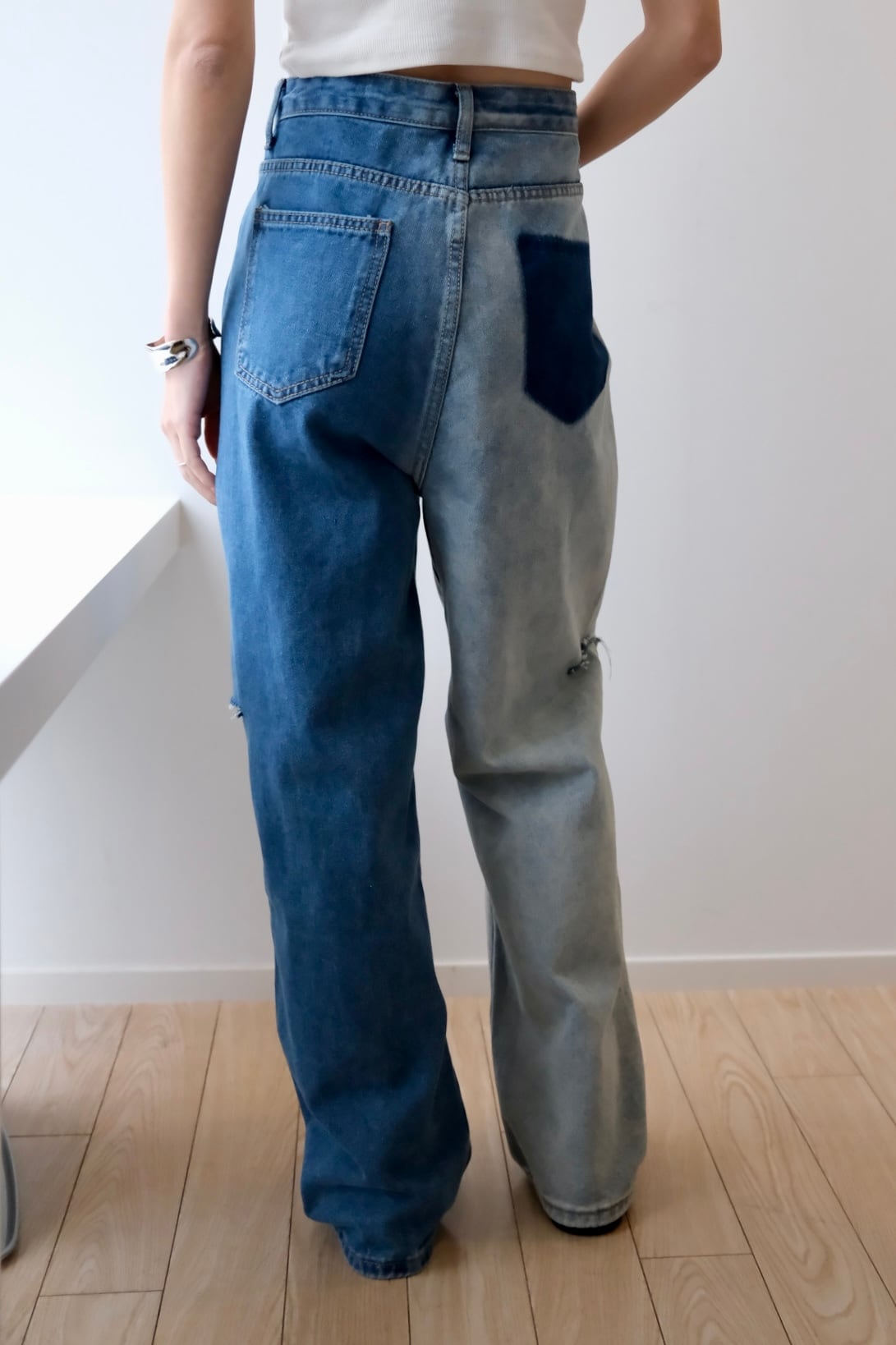 Denim Wide Pants デニムワイドパンツ Light Gray | planet3rd