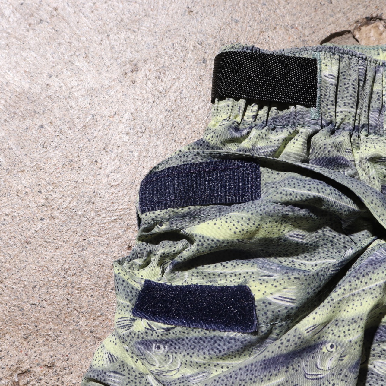 美品 XL 02年 トラウト総柄リバーショーツ patagonia パタゴニア 魚 サカナ ニジマス rivershorts