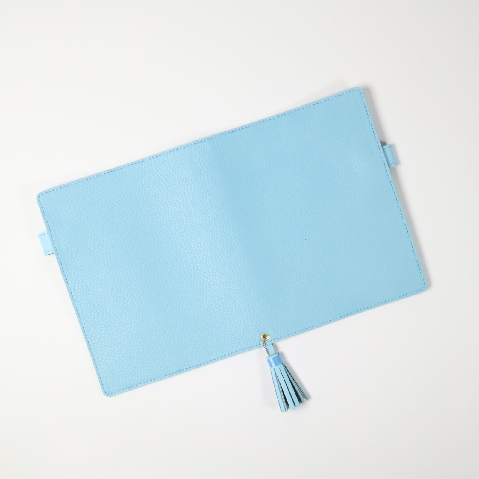 本革 A5 手帳カバー バタフライストッパー 水色 | Pay ID