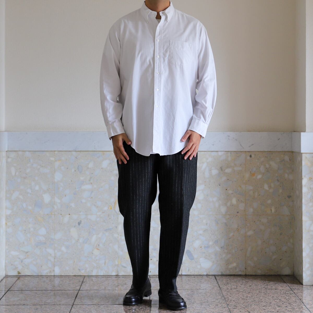 極美品】80s BROOKS BROTHERS Vintage B.D. Oxford Shirt big size