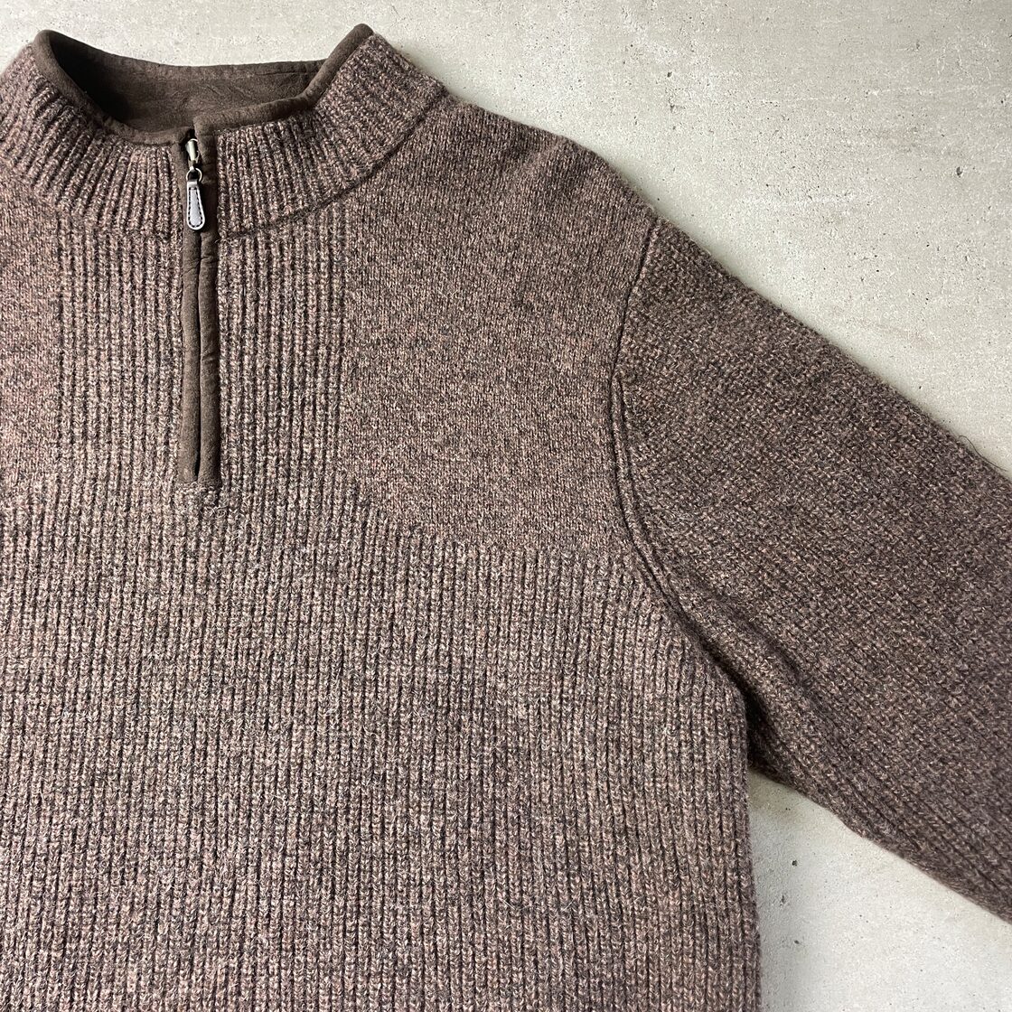 00年代 L.L.Bean エルエルビーン ラムウールニットセーター メンズL 
