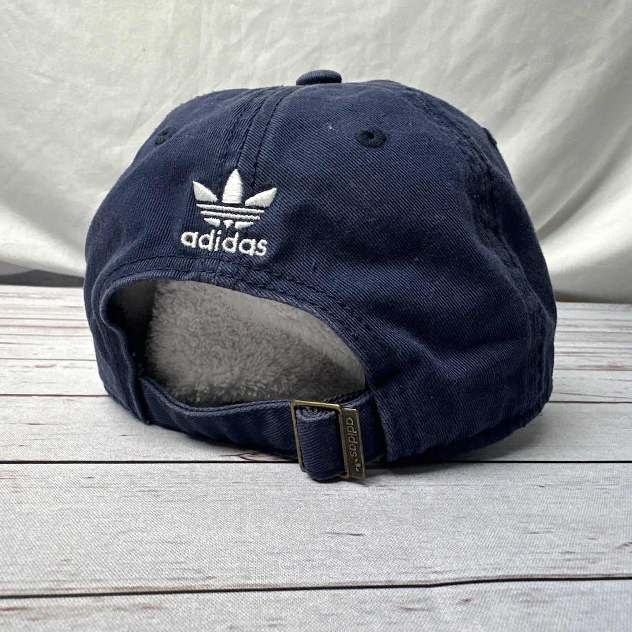 adidas アディダス コットンキャップ 前後刺繍ロゴ フリーサイズ