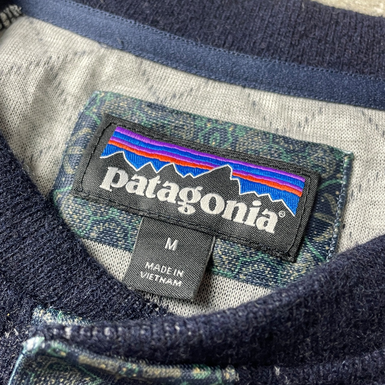 patagonia パタゴニア キルティングウールニット ヘンリーネック 
