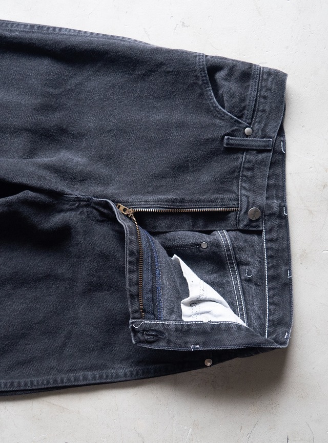 "Wrangler" 1990s Black denim cut-off pants