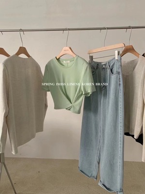 2wayシンプルTシャツ　AJ2205-655