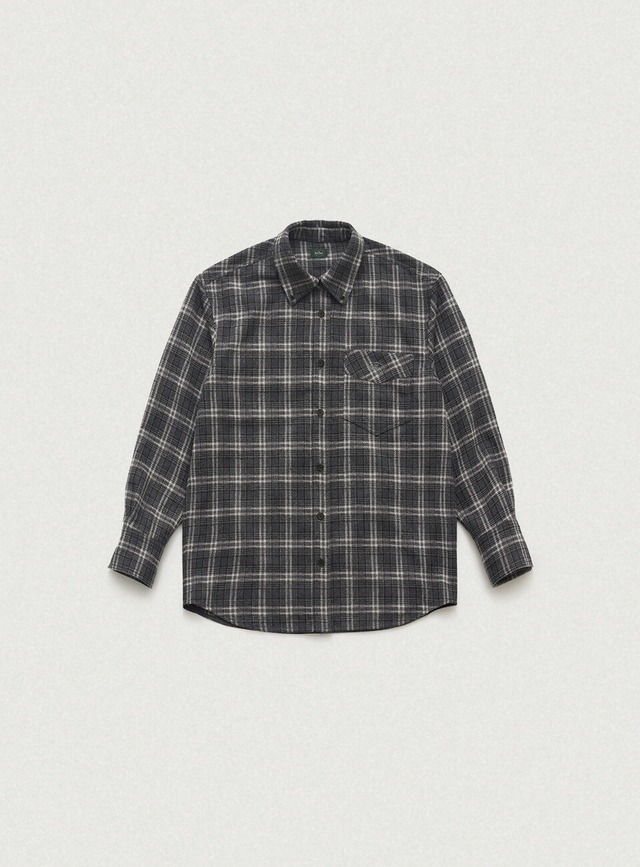 [The Barnnet] Odette Overfit Check Shirt_Grey 正規品 韓国ブランド 韓国通販 韓国代行 韓国ファッション ザ バーネット ザバーネット thebarnnet 日本 店舗