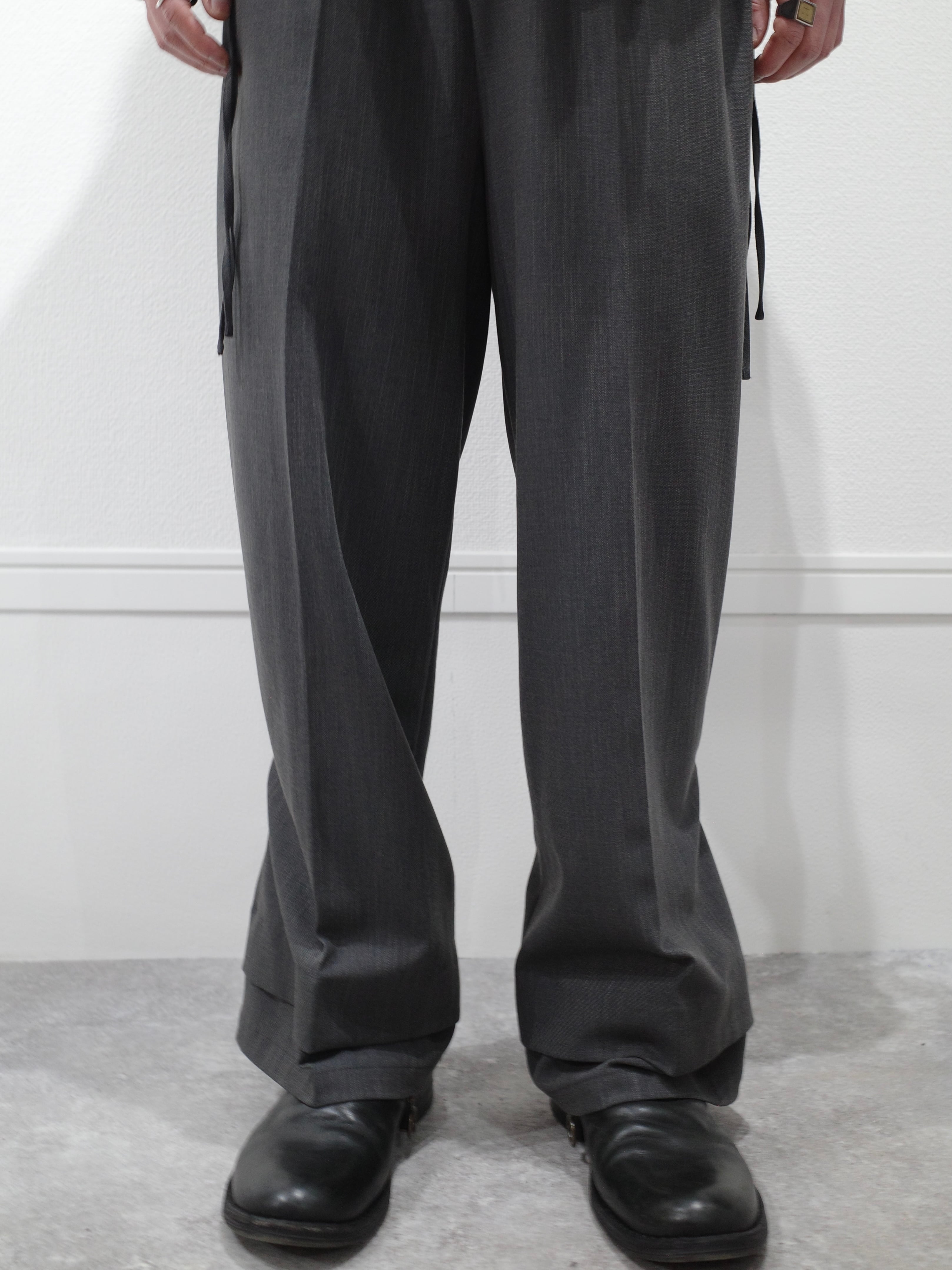 26ss SYUMAN.|Animus. Nu suit trousers(D.Gray) | ampel