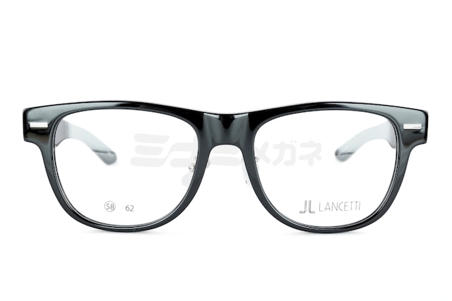 LANCETTI メガネ LS-K12F COL.1 ウェリントン ランチェッティ 大きいメガネ 顔が大きい人のメガネ ビッグサイズ ラージサイズ テンプルの長さが長い-2枚目