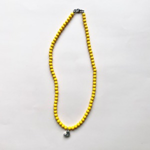 vintage beadsのネックレス yellow（vb10）