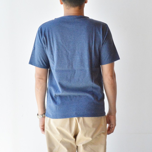 セントジェームス SAINT JAMES 薄手無地シャツ半袖(PIRIAC)INDIGO