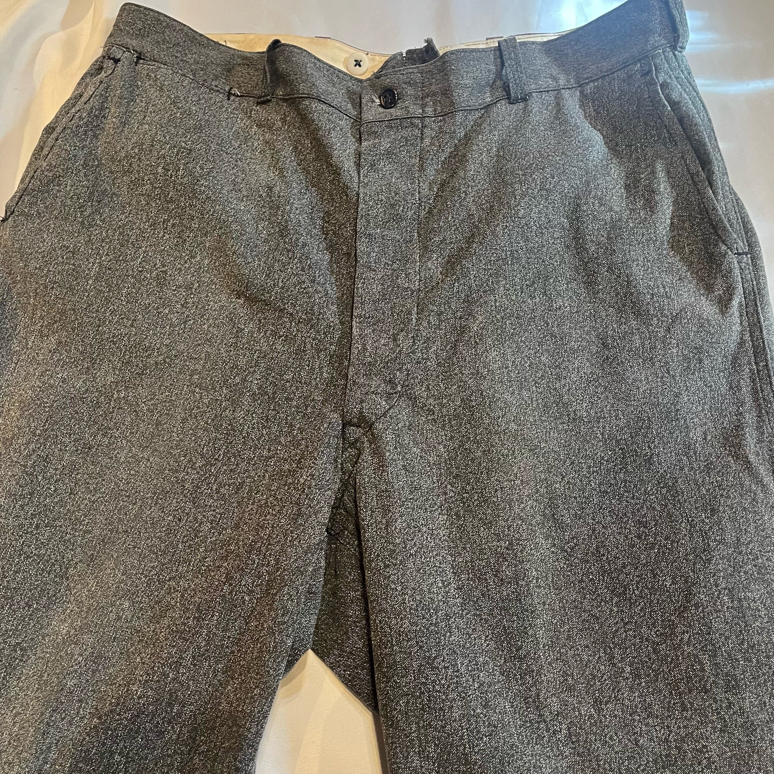 40s 50s vintage black chambray work pants ヴィンテージ ブラック