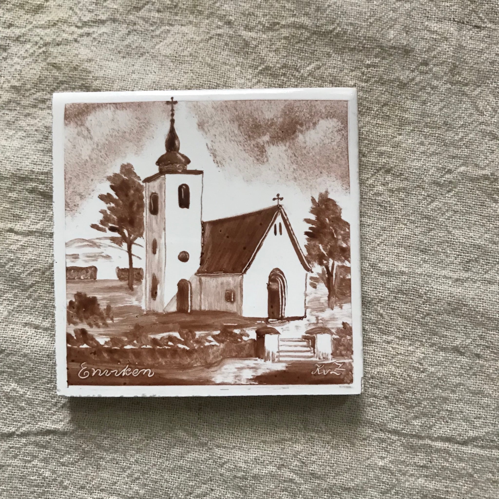 セピアのタイル飾り1