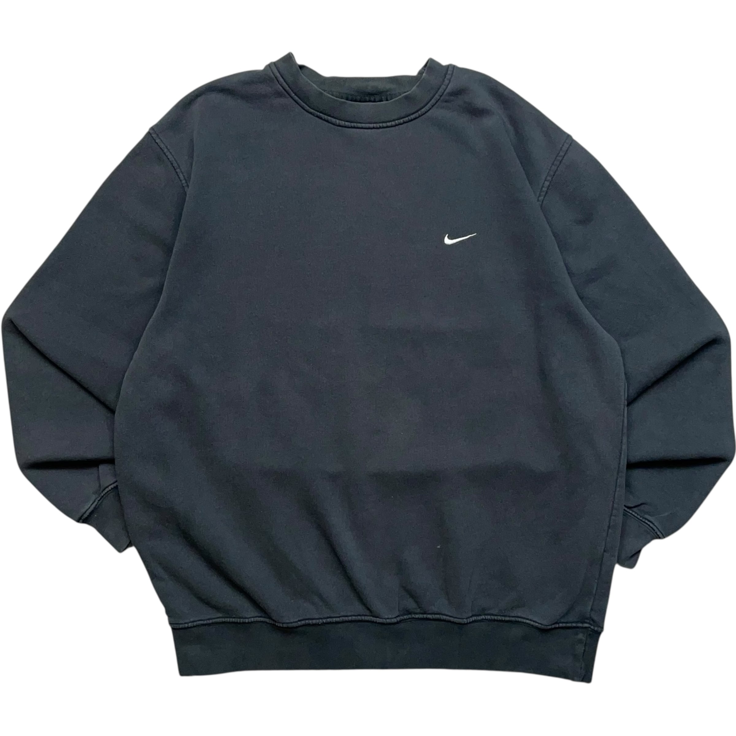 《L》 NIKE ナイキ スウェット スウッシュ ワンポイント ブラック no.9068