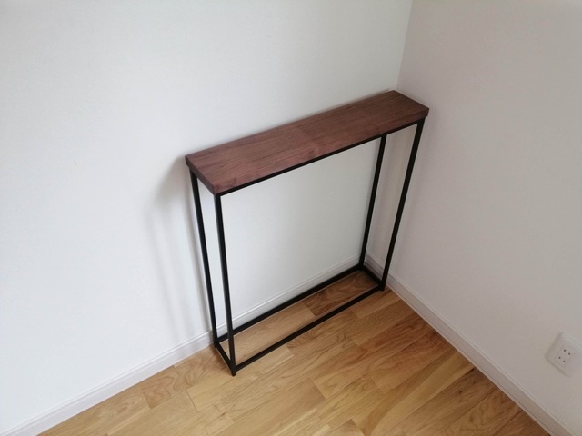 S様オーダー【Iron Console Table ウォールナット無垢材】