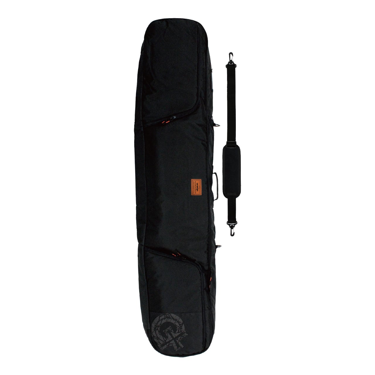 #200147_Shuttle board bag BLACK/BLACK