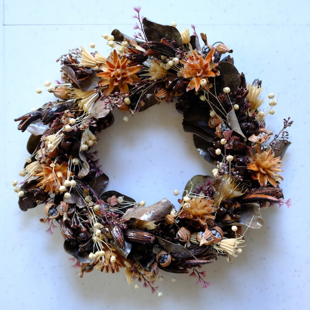 tsuyabana dried flower リース 8