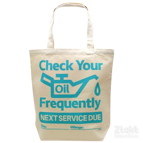2takt Tote bag/Check your oil frequentrly