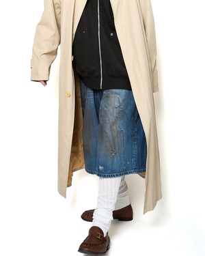 GUCCI "Polyester / Nylon Gabardine Soutien Collar Coat"