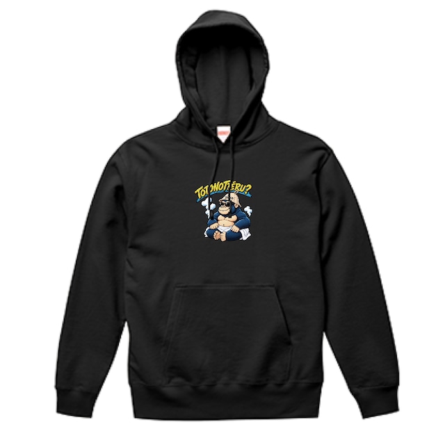 "ENJOY THE GOOD TIMES" ととのいサウナゴリラ プルオーバーパーカ
