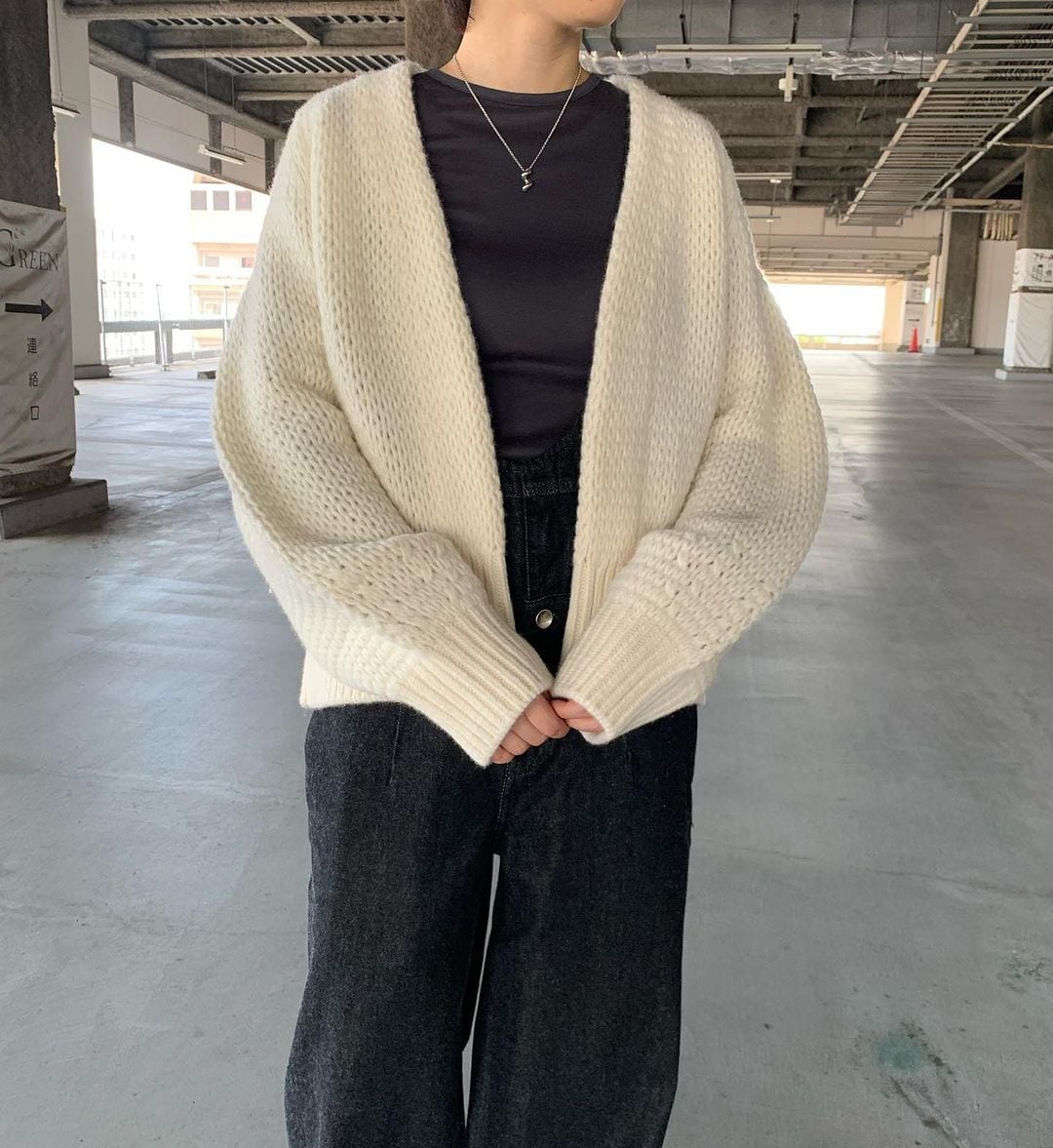 ATON】WOOL CASHMERE SILK CARDIGAN | RADICA douceHarmonie ATON】WOOL CASHMERE SILK CARDIGAN | RADICA douceHarmonie