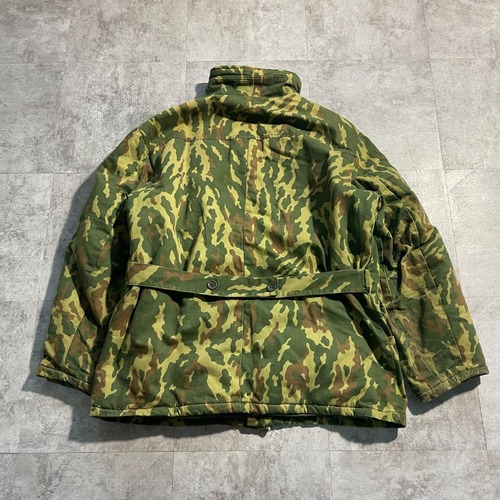 90s TTsKO カモフラージュ 中綿 キルティングライナー アモベルト 弾薬用ポケット バックストラップ 総柄 ロシア製 jacket 詳細写真11