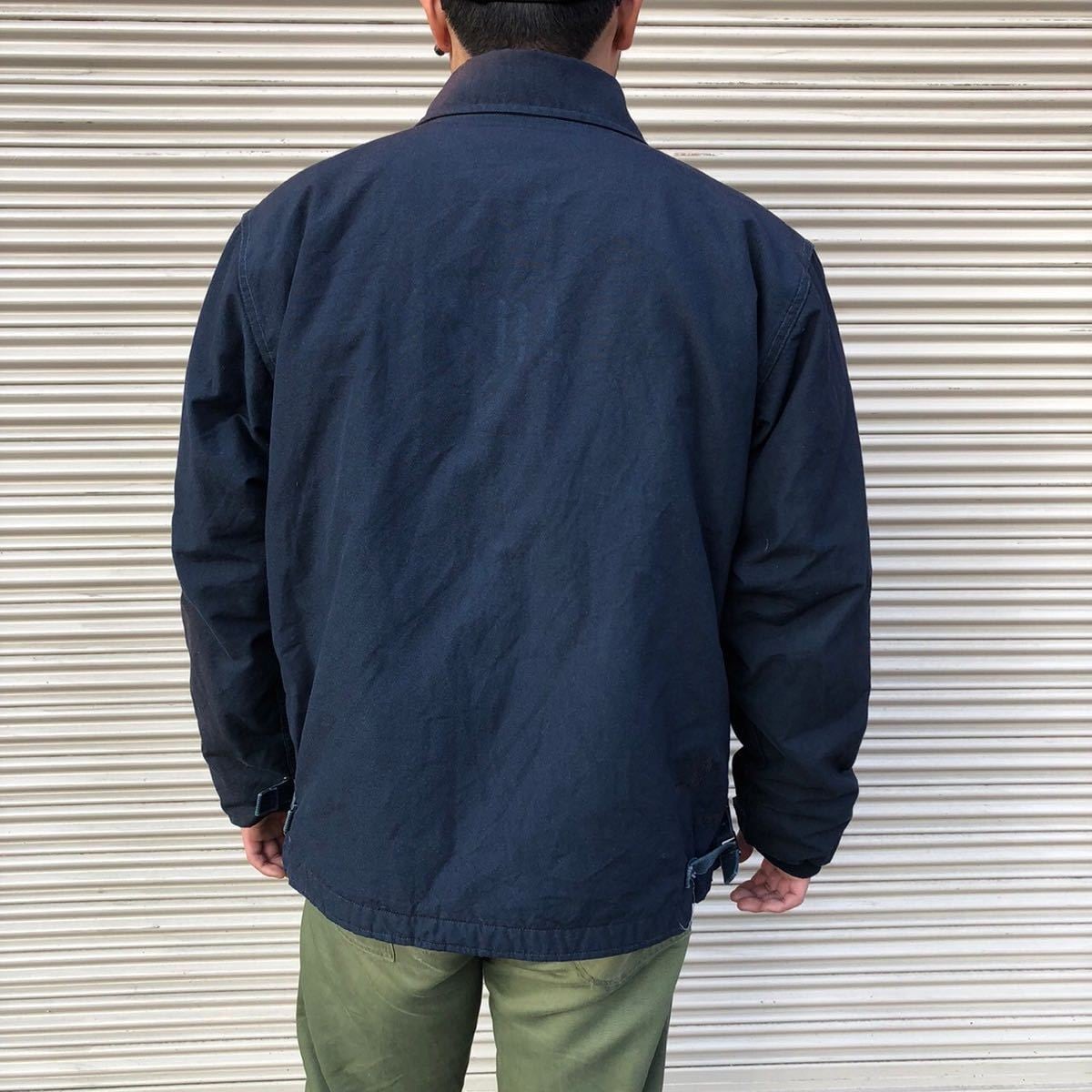 90s USnavy USN 米軍 実物 A-2 コールドウェザー アラミド ステンシル 