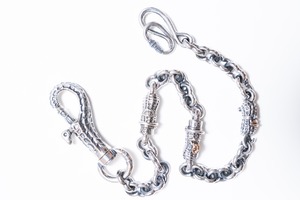 3 PEANUTS WALLET CHAIN  （silver×K10）