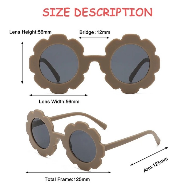 baby kids sunglasses 〝flower〟｜ベビーサングラス キッズサングラス メガネ フォトグッズ 女の子 男の子