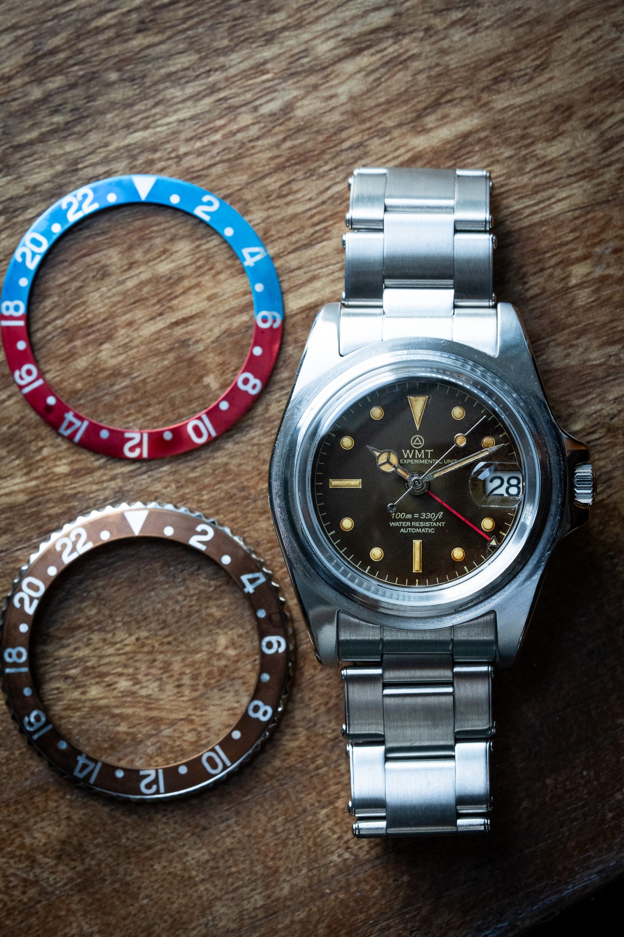 WMT Sanford MKII– Interchangeable Bezel/ Tropical dial / Aged Edition