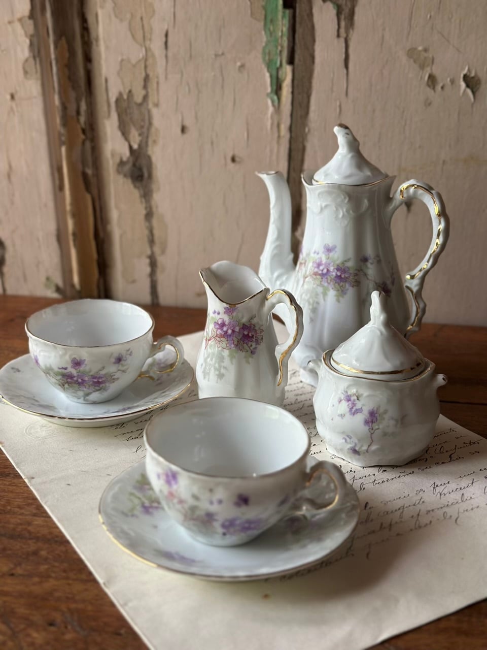 スミレのミニチュアティーセット ディネット おままごと | Brocante de