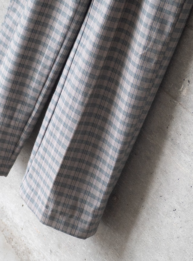 "Errecinque" 1970s deadstock Plaid trousers