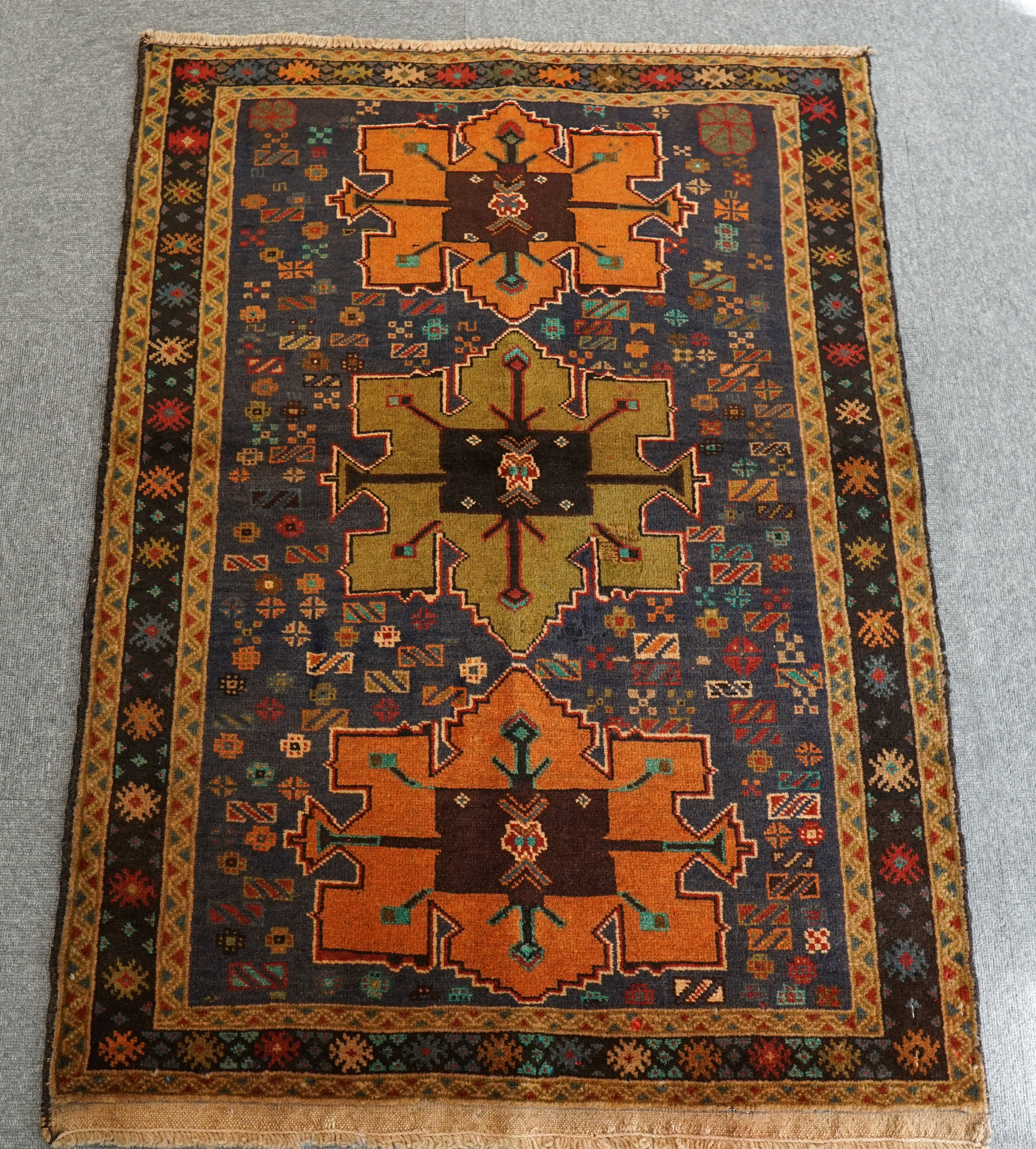 116×78cm ペルシャ手織り絨毯 とい 116×78cm ペルシャ手織り絨毯 とい