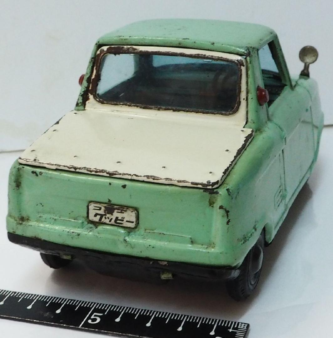 萬代屋【愛知機械工業コニー グッピー黄緑 フリクション】当時物ブリキ自動車 箱無 BANDAI - 萬代屋【愛知機械工業コニー グッピー黄緑