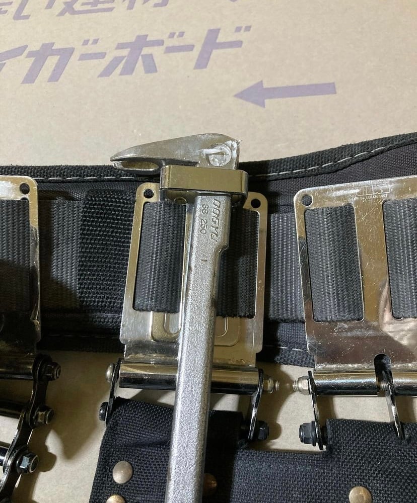作業ベルト用 スチール工具差し（曲尺フック）#2344 マルキン印 燕三条