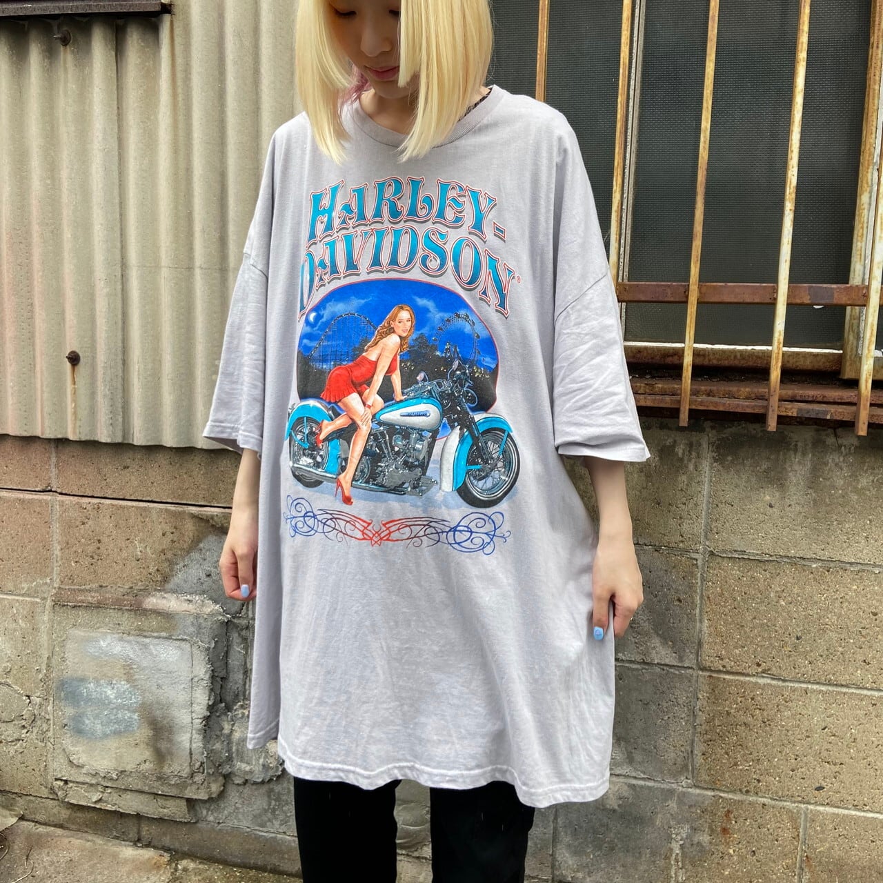 【希少】 ハーレーダビッドソン 両面プリント tシャツ イエロー 3XL