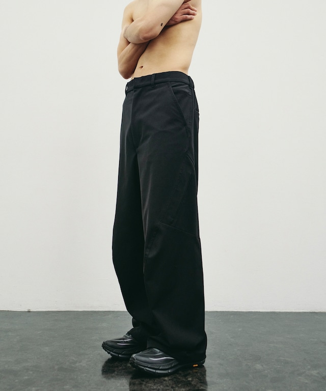 YDOT / YU61803 3D THCH TROUSERS BUGGY(BLACK)