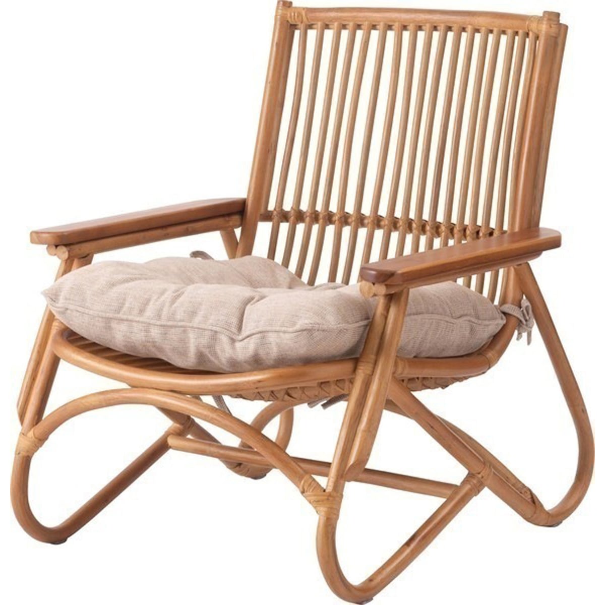 パーソナルチェア NRS-509 ラタンチェア チェア 椅子 いす おしゃれ 天然木 ラタン 籐 クッション アジアン リゾート 一人掛け 1人掛け リビング ダイニング ショップ 店舗 カフェ