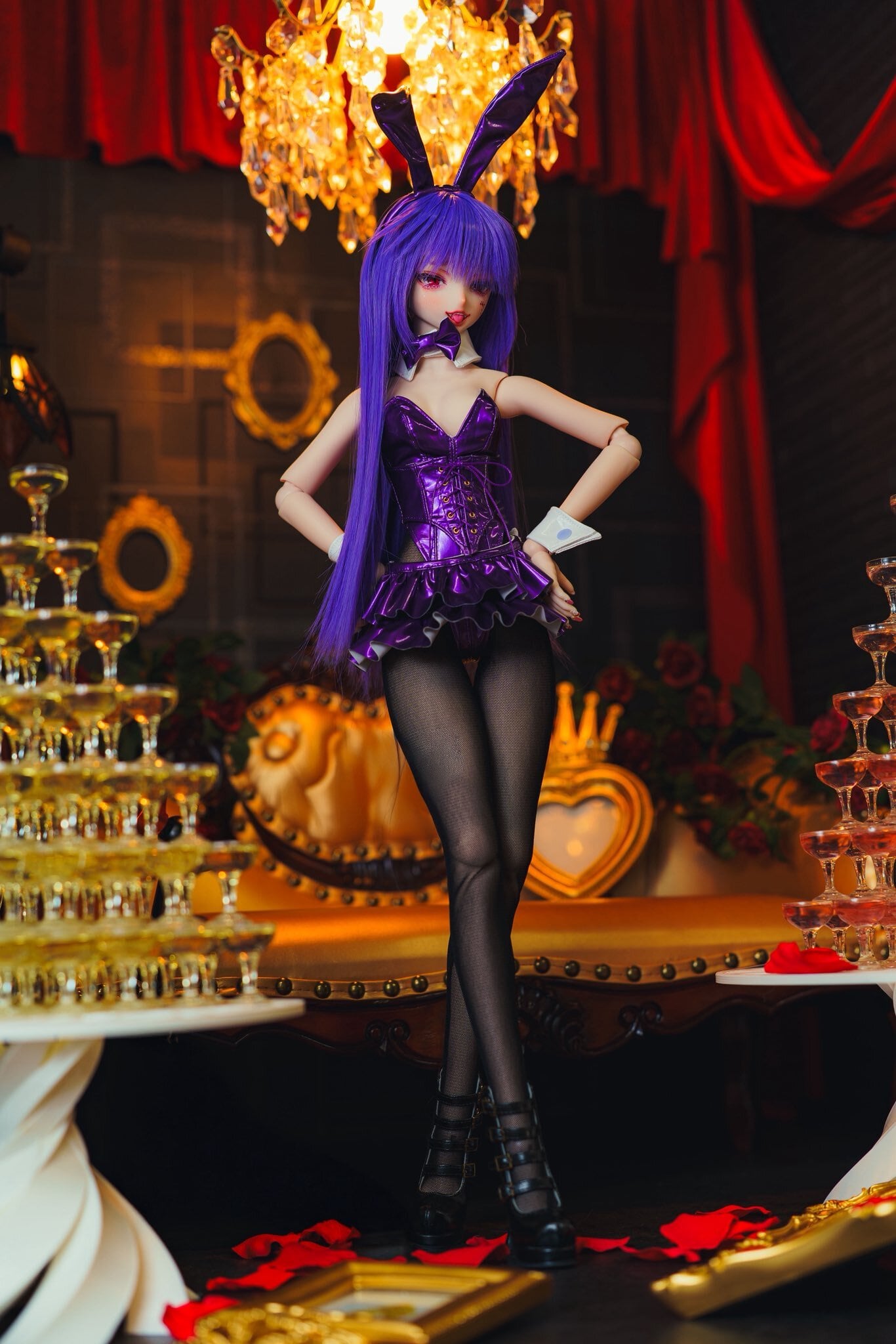 【DD(SS~M胸・L~dy+胸】グロスエナメルバニーセット