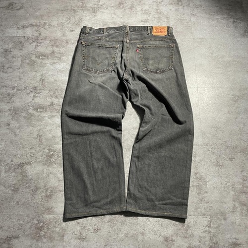 【W40 L32】 メキシコ製 usa levi's 先染ブラック 559 詳細写真2