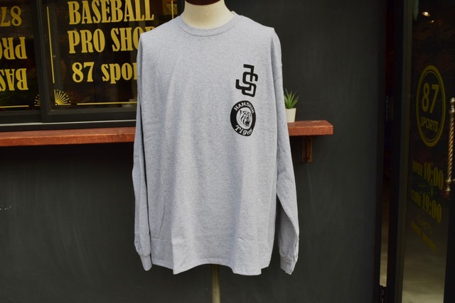 【JHANKSON】HANSHIN TIGERS × JHANKSON  ロングスリーブTシャツ オフィシャルコラボレーション GRAY