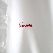 SINME オーバーサイズフリルシャツ ホワイト