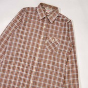 70s USA製 LEVI STRAUSS&CO. リーバイス チェック 長袖シャツ 20/マルチ メンズ ビンテージ