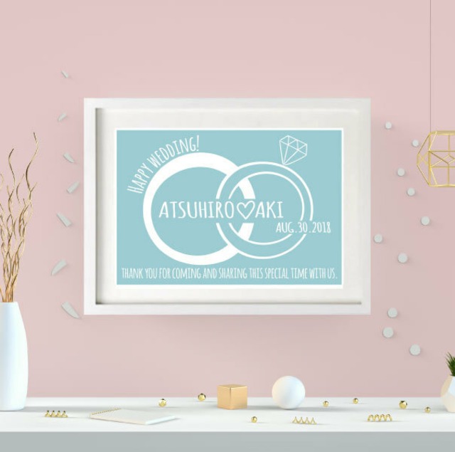 Wedding poster#BIG RING sky(A3)