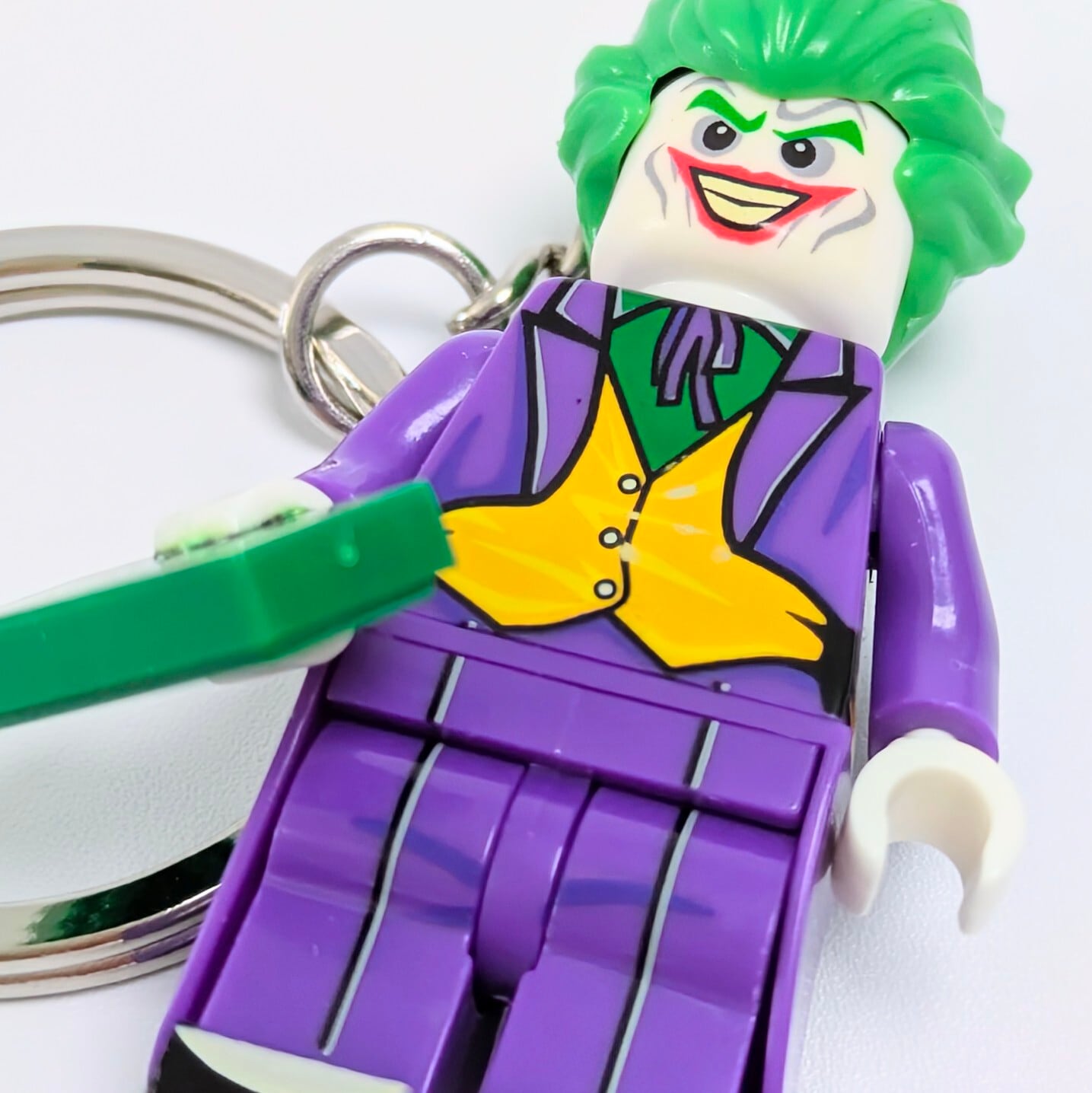 ★ブロックフィギュアキーホルダー ★【 BATMAN / バットマン 】『 ジョーカー コミックver. 』DCコミックス〚アメリカン雑貨 アメトイ〛