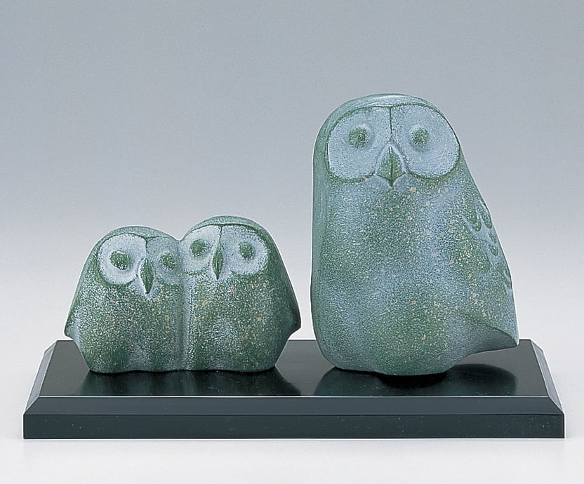 ふくろう親子セット 石黒孫七作