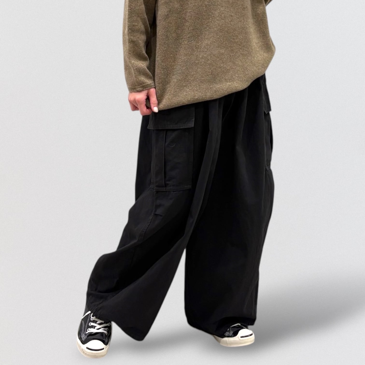 SALE！パドカレ　コンパクトコットン　グラグランカーゴパンツ pas de calais コンパクトコットングログラン カーゴパンツ | CoCo Cuore