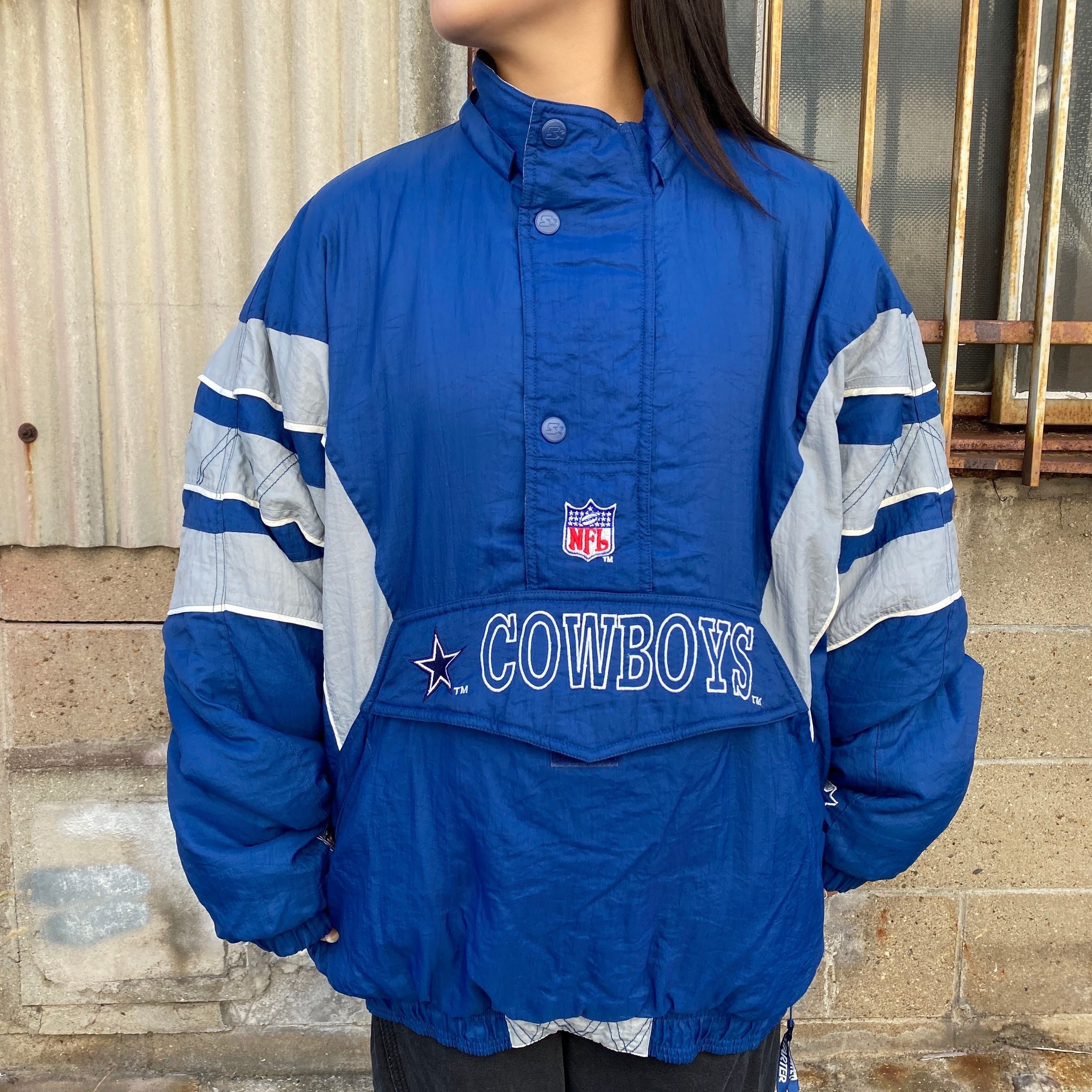 STARTER スターター NFL カウボーイズチームロゴ刺繍 中綿 ナイロン 